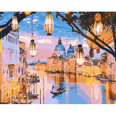 Картина за номерами "Вечірня Венеція" тм Лавка Чудес 40 x 50 см у коробці LC30123