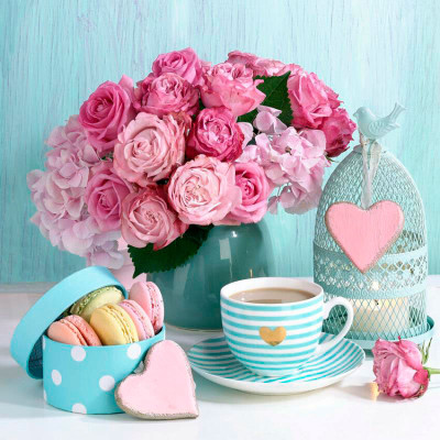 Картина за номерами "Букет і смаколики" тм Лавка Чудес 40 x 50 см у коробці LC40030