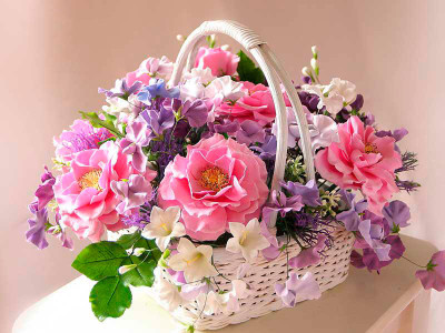 Картина за номерами "Квітковий кошик" тм Лавка Чудес 40 x 50 см у коробці LC40067