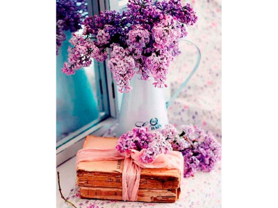 Картина за номерами "Бузок у вазі" LC40053