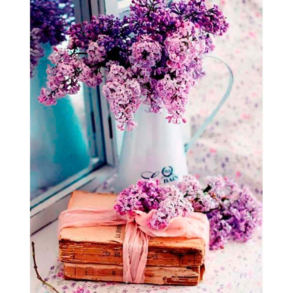 Картина за номерами "Бузок у вазі" LC40053