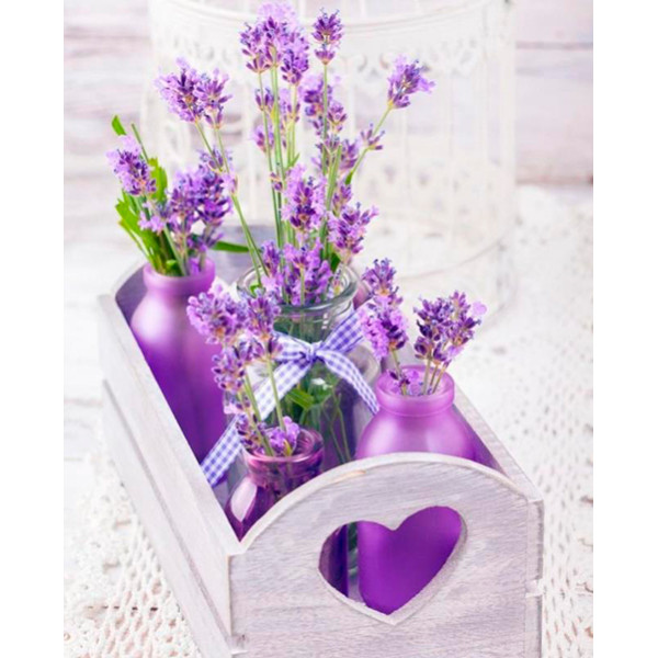 Картина за номерами "Квіти в ящику прованс" LC40069