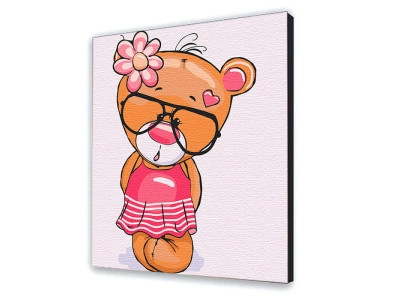 Картина за номерами "Ведмедик Роузі" 25х30 см 15528-AC