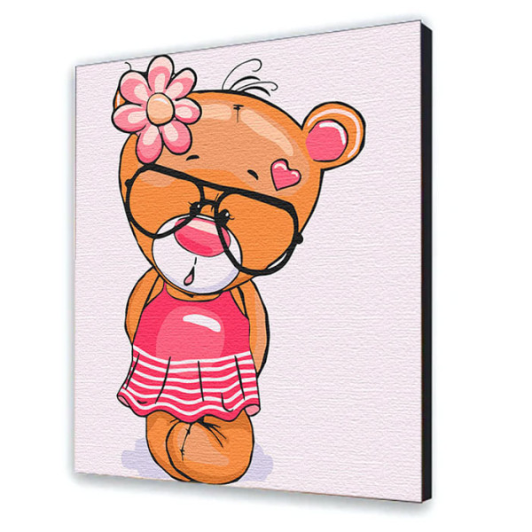 Картина за номерами "Ведмедик Роузі" 25х30 см 15528-AC