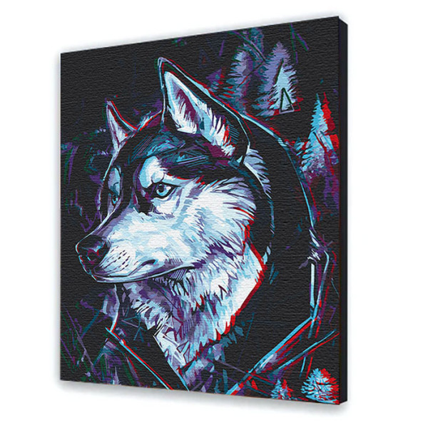 Картина за номерами "Друг Хаскі" 38*50 см 11625-AC