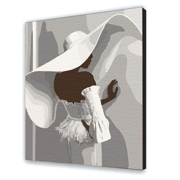 Картина за номерами з лаком ArtCraft "Пані з Ефіопії" 40*50 см 10279-AC