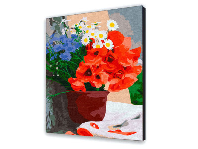 Картина за номерами з лаком ArtCraft квіти "Квіти червня" 40*50 см 12149-AC
