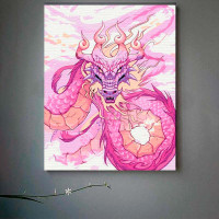 Картина за номерами "Фіолетовий дракон" ArtCraft 40*50 см 16089-AC