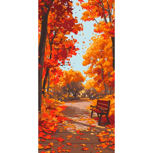 Картина за номерами "Осінній парк" 40*80 см 11572-AC