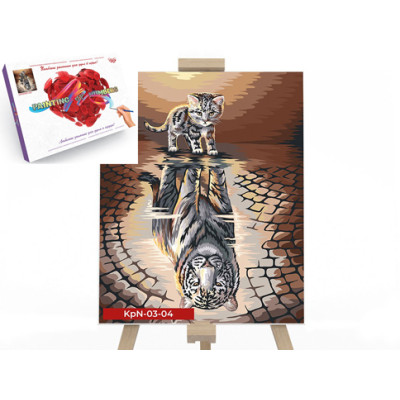 Креативна творчість "Картина за номерами на полотні" 30х40 см "Кошеня" в ко KpN-03-04 Креативна творчість "Картина за номерами на полотні" 30х40 см "Кошеня" в ко KpN-03-04