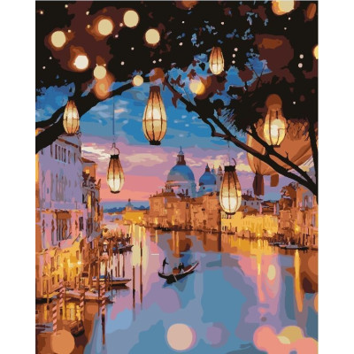 Картина по номерам "Ночные огни Венеции" GX24915