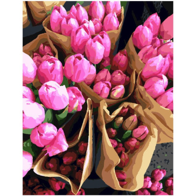 Картина по номерам. Brushme " Голландские тюльпаны " GX7520, 40х50 см