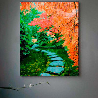 Картина за номерами Камяна доріжка восени Strateg 40х50 см GS096