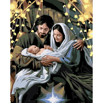 Картина за номерами Stateg Ніч народження 40х50 см VG013