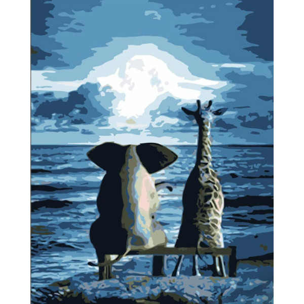 Картина за номерами Stateg Незвична дружба 40х50 см DY434