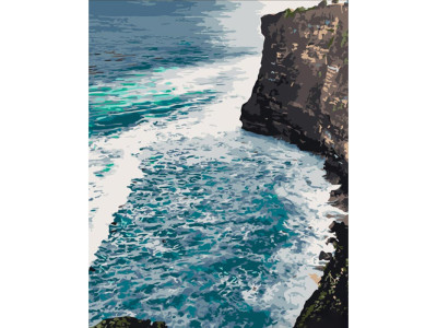 Картина за номерами Stateg Скалисте узбережжя 40х50 см DY396