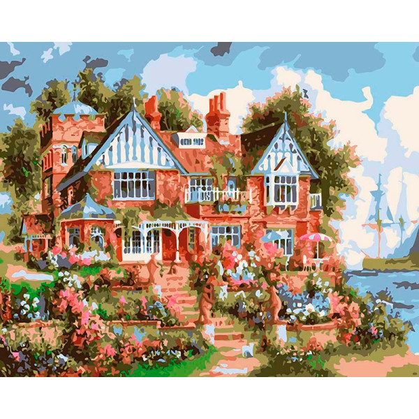 Картина за номерами "Особняк мрії" тм Лавка Чудес 40 x 50 см у коробці LC30036