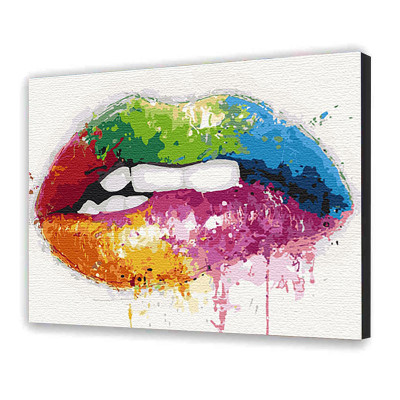 Картина за номерами "Яскраві уста" 40х50 см 10222-AC