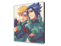 Картина за номерами з лаком ArtCraft Наруто "Наруто і Саске" 40х50 см 10225-AC