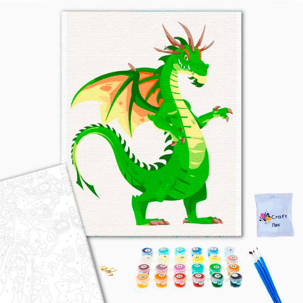 Набір для розпису "Dragon" 30*40 см 16077-AC