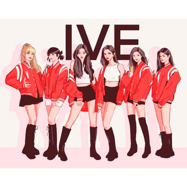 Набір для розпису "IVE" 40*50 см 10075-AC Набір для розпису "IVE" 40*50 см 10075-AC