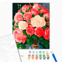 Картина за номерами "Квіти кохання" ArtCraft 40*50 см 13088-AC