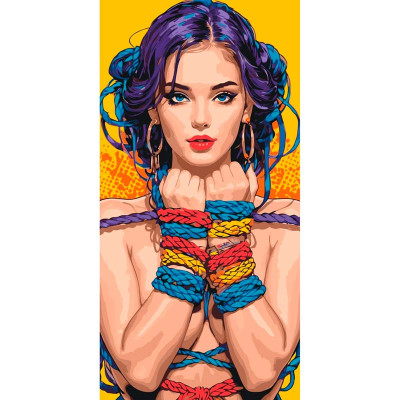 Картина за номерами "Шибарі" 40*80 см 10138-AC Картина за номерами "Шибарі" 40*80 см 10138-AC