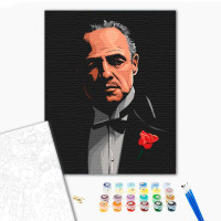 Картина за номерами "Віто Корлеоне" ArtCraft 40*50 см # 10141-AC