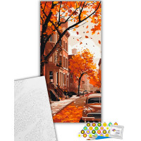 Картина за номерами "Осінь у місті" ArtCraft 40*80 см 11062-AC