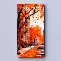 Картина за номерами "Осінь у місті" ArtCraft 40*80 см 11062-AC
