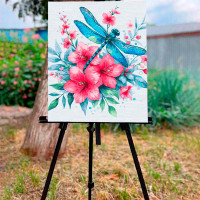 Картина за номерами ArtCraft "Бабка в квітах" 40х50 см 11693-AC