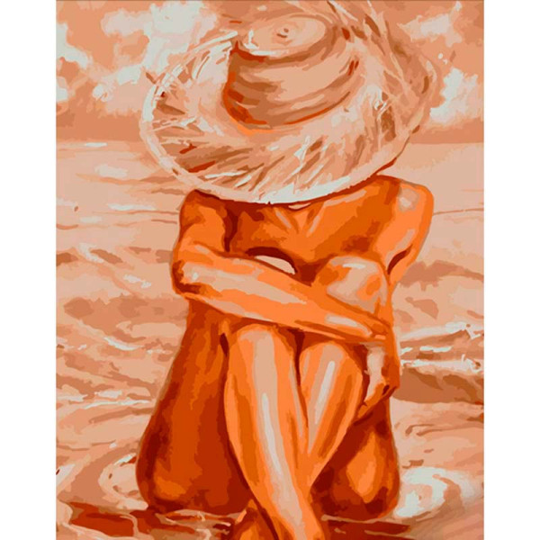 Картина за номерами Пляжний відпочинок Strateg 40х50 см DY372