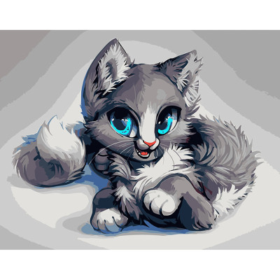 Картина за номерами Ареме-кошеня Strateg 40х50 см DY181