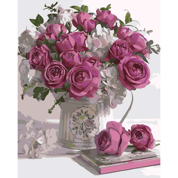 Картина за номерами "Малинові бутони" 40х50 см SY6465