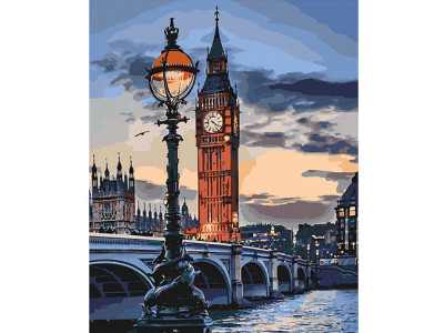 Картина за номерами Лондон у сутінках 40*50 см КНО3555