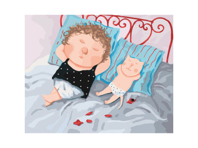 Картина за номерами "Наїлися цукерок" 40x50 см KNG032