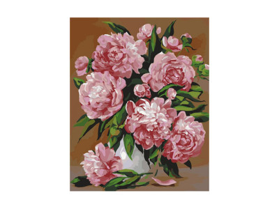 Картина за номерами Імператорські півонії 40*50 КНО2087