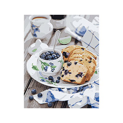 Картина за номерами "Чорнична насолода" 40х50 см. КНО5543