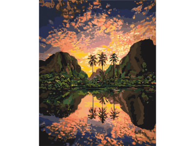 Картина за номерами Багряна лагуна 40 x 50 см КНО2737