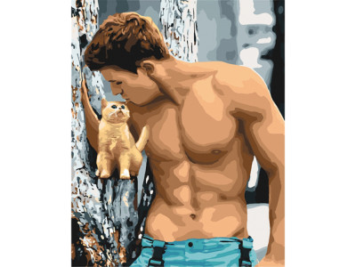 Картина за номерами "Сила і ніжність" в обкладинці 40x50 см КНО4646