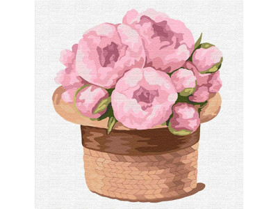 Картина за номерами "Чарівний букет півонії" КНО2350