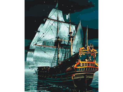 Картина за номерами Флагман вночі 40*50 КНО2733