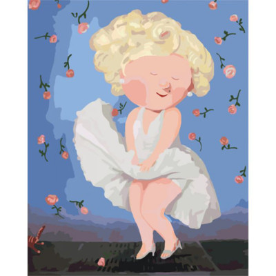 Набір для розпису за номерами "Мерлін Монро" 40х50 см KNG008