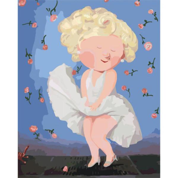 Набір для розпису за номерами "Мерлін Монро" 40х50 см KNG008