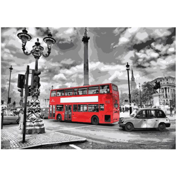 Картина за номерами Яскравий автобус 40*50 КН2146