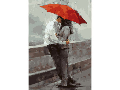 Картина за номерами Перший поцілунок 35*51 КНО2647