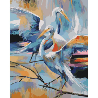 Картина за номерами Граціозні журавлі 40*50 КНО4044