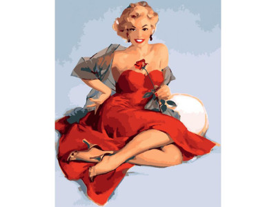 Картина за номерами Кокетка 40*50 КНО2653