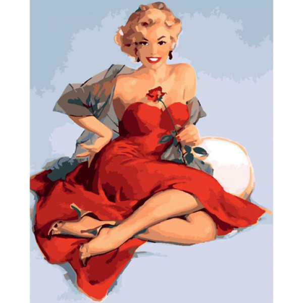 Картина за номерами Кокетка 40*50 КНО2653