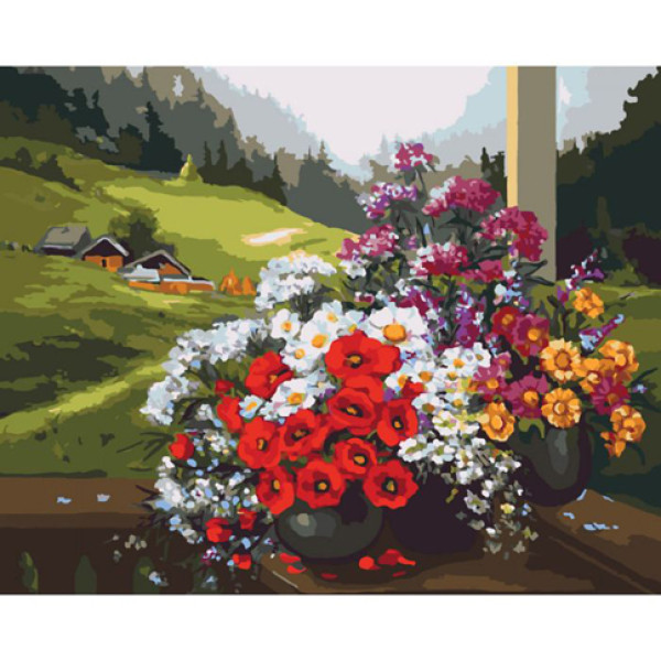Картина за номерами Рідний край / Рідний край 40*. КНО2212
